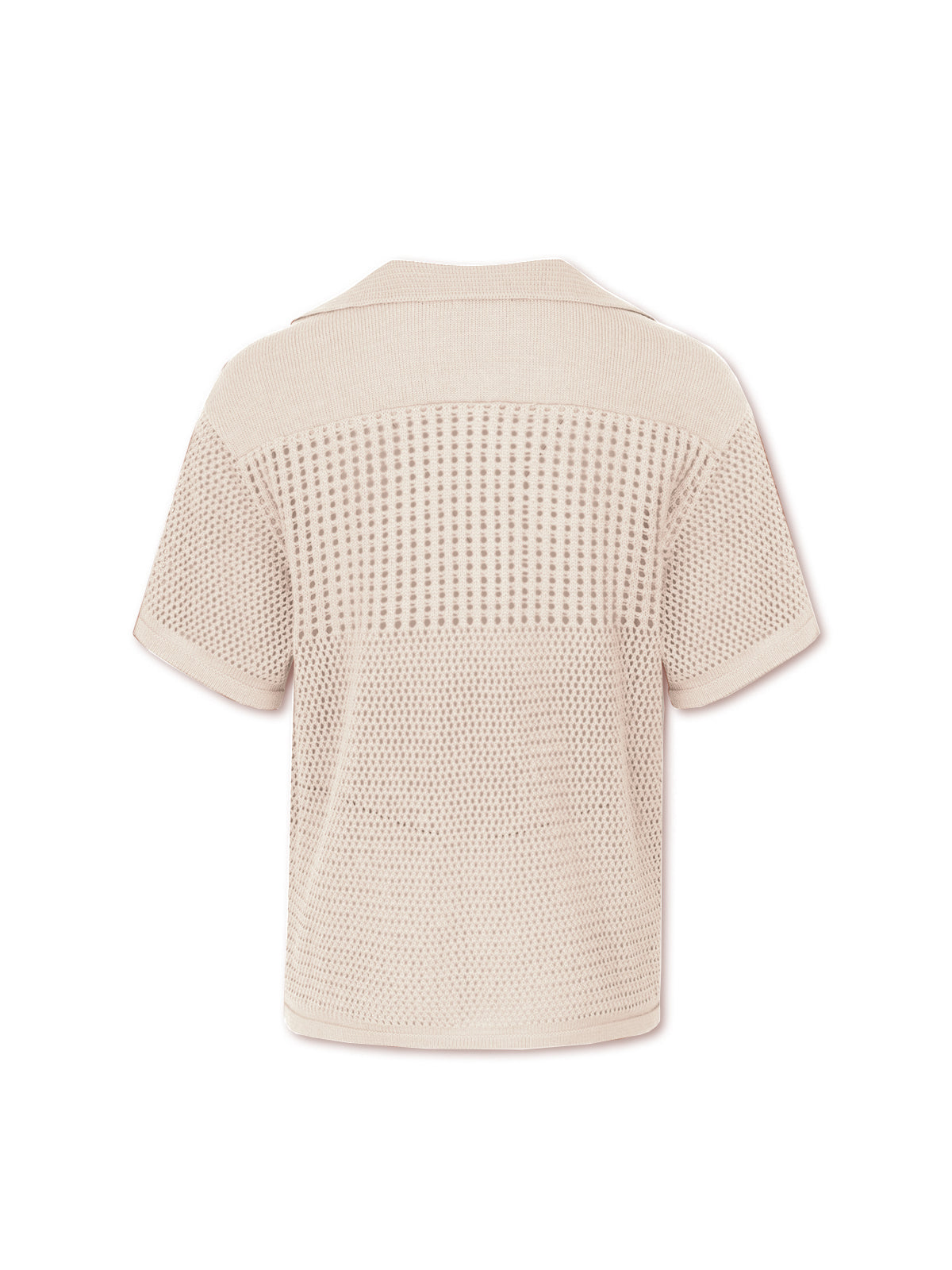 CRIMSON knit polo shirt - tofu
