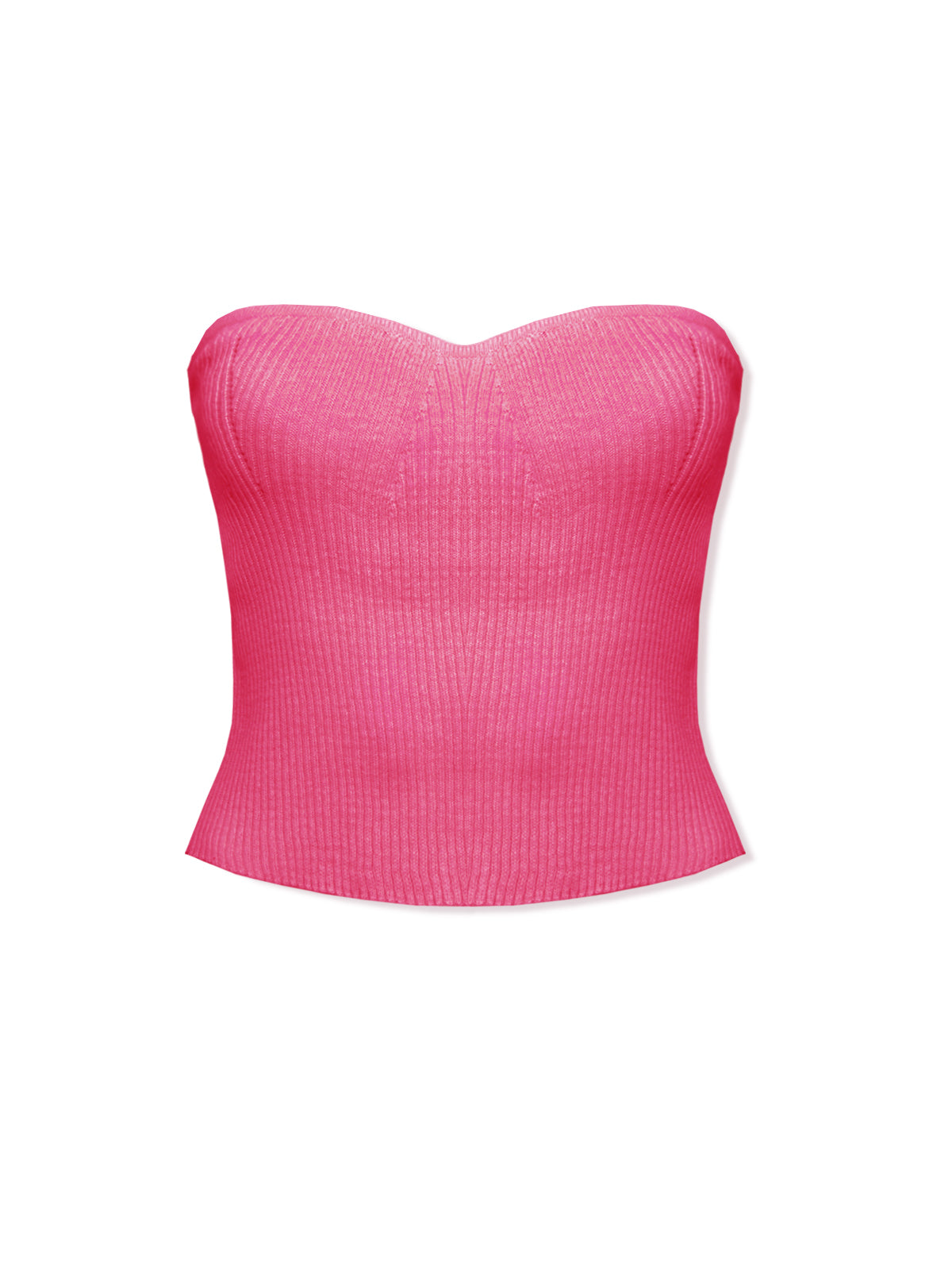 CEDRO knit tube top - bold berry