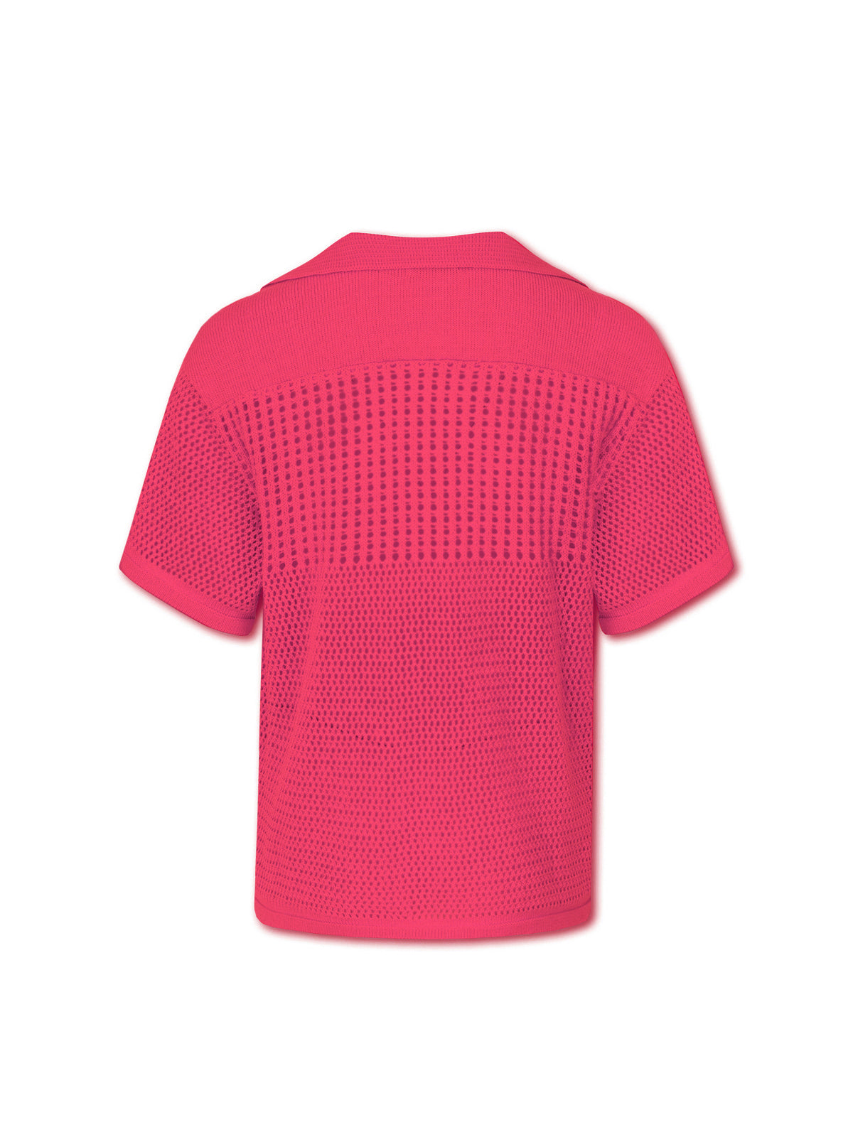 CRIMSON knit polo shirt - bold berry
