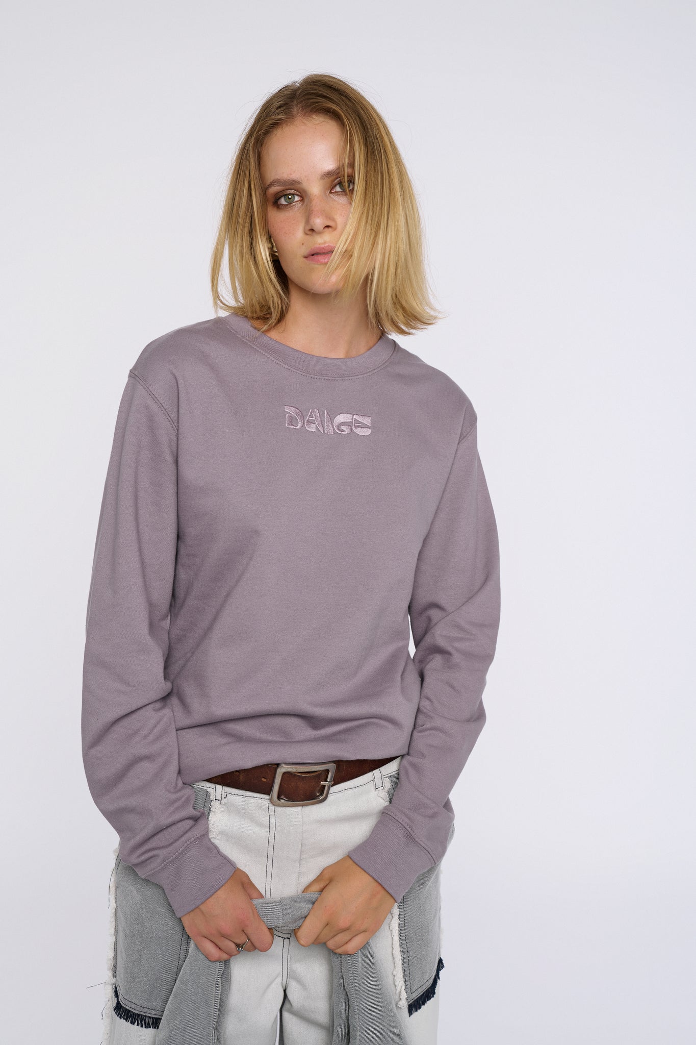 DAIGE logo sweater - Dusty lilac