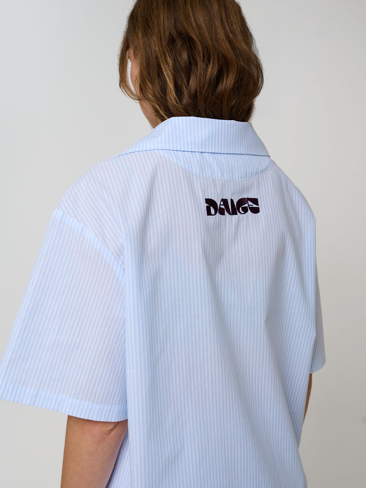 PILLOWTALK SHORT SLEEVE PJ SHIRT - POWDER BLUE