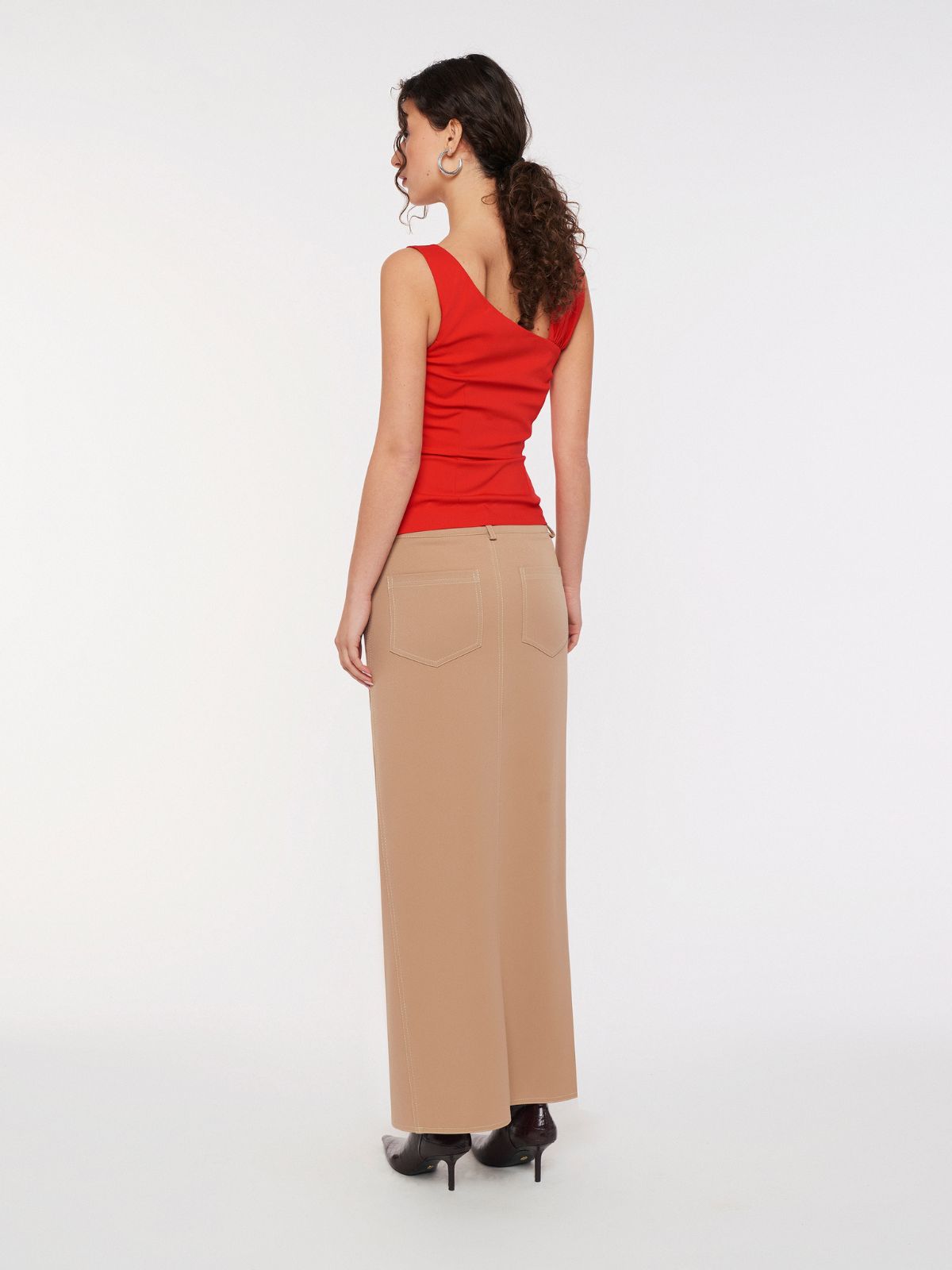 ALIX maxi skirt - biscuit