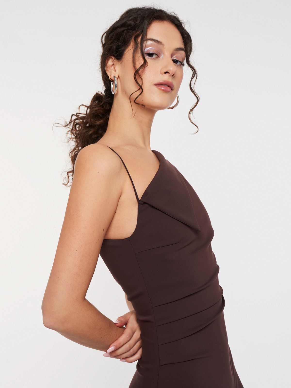 SABO midi dress - espresso