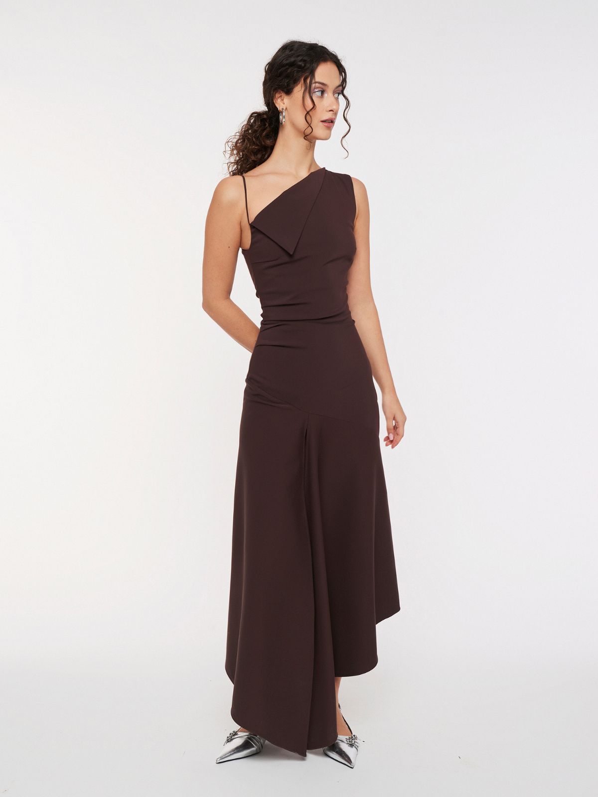 SABO midi dress - espresso