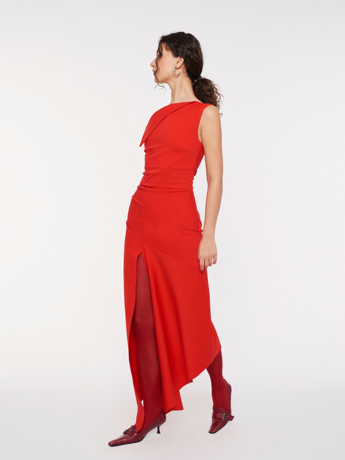 SABO midi dress - scarlet