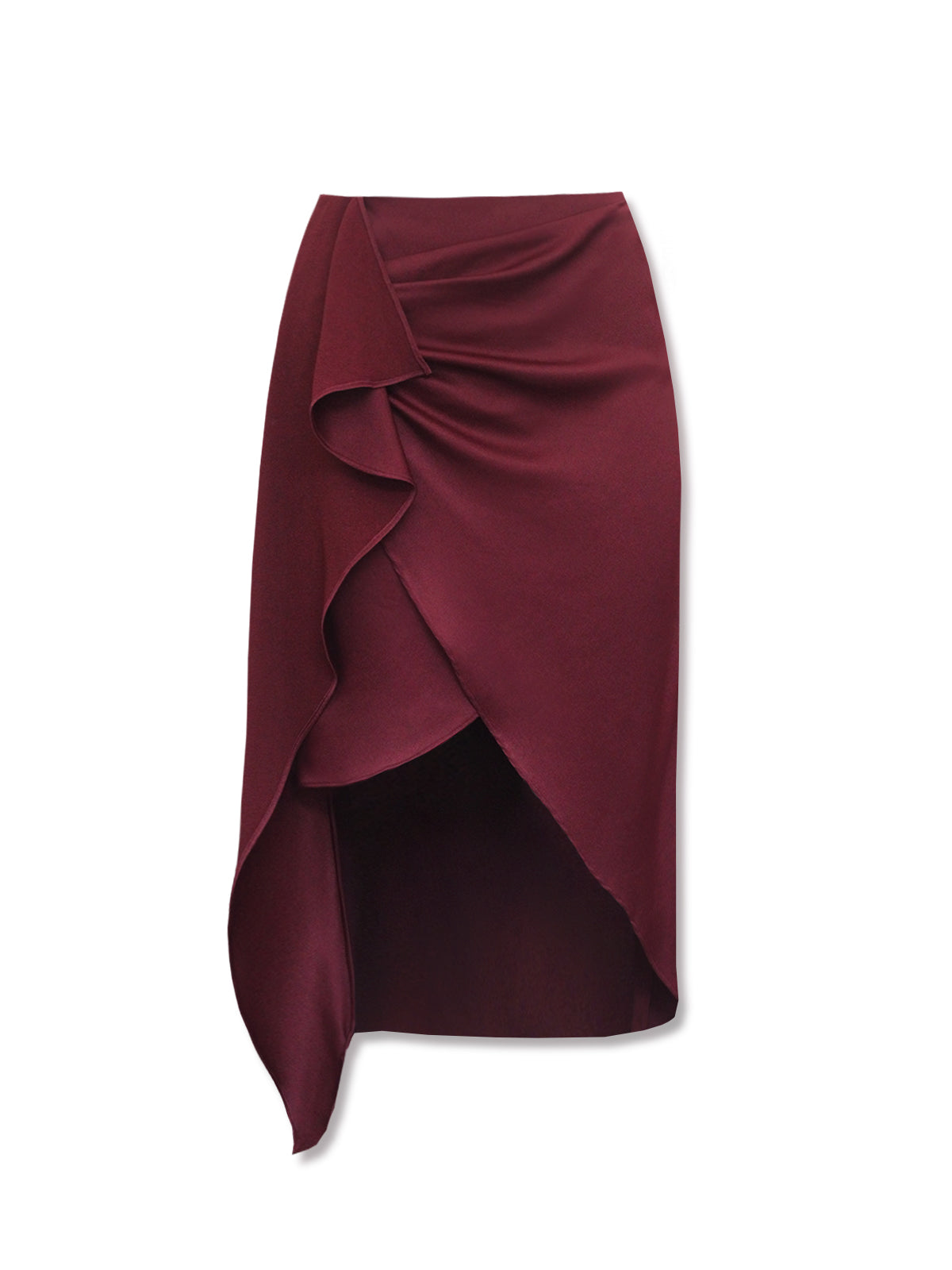 ELONA wrap skirt - merlot