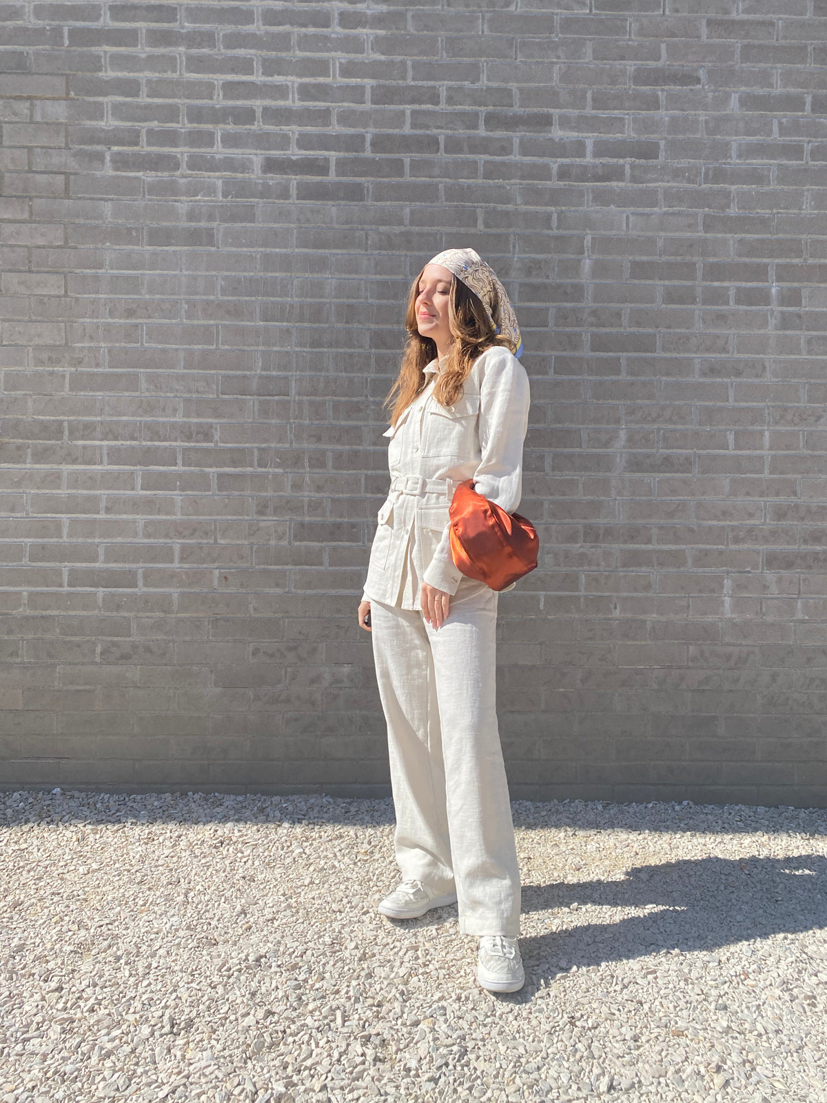 NOA trousers - ramie, beige