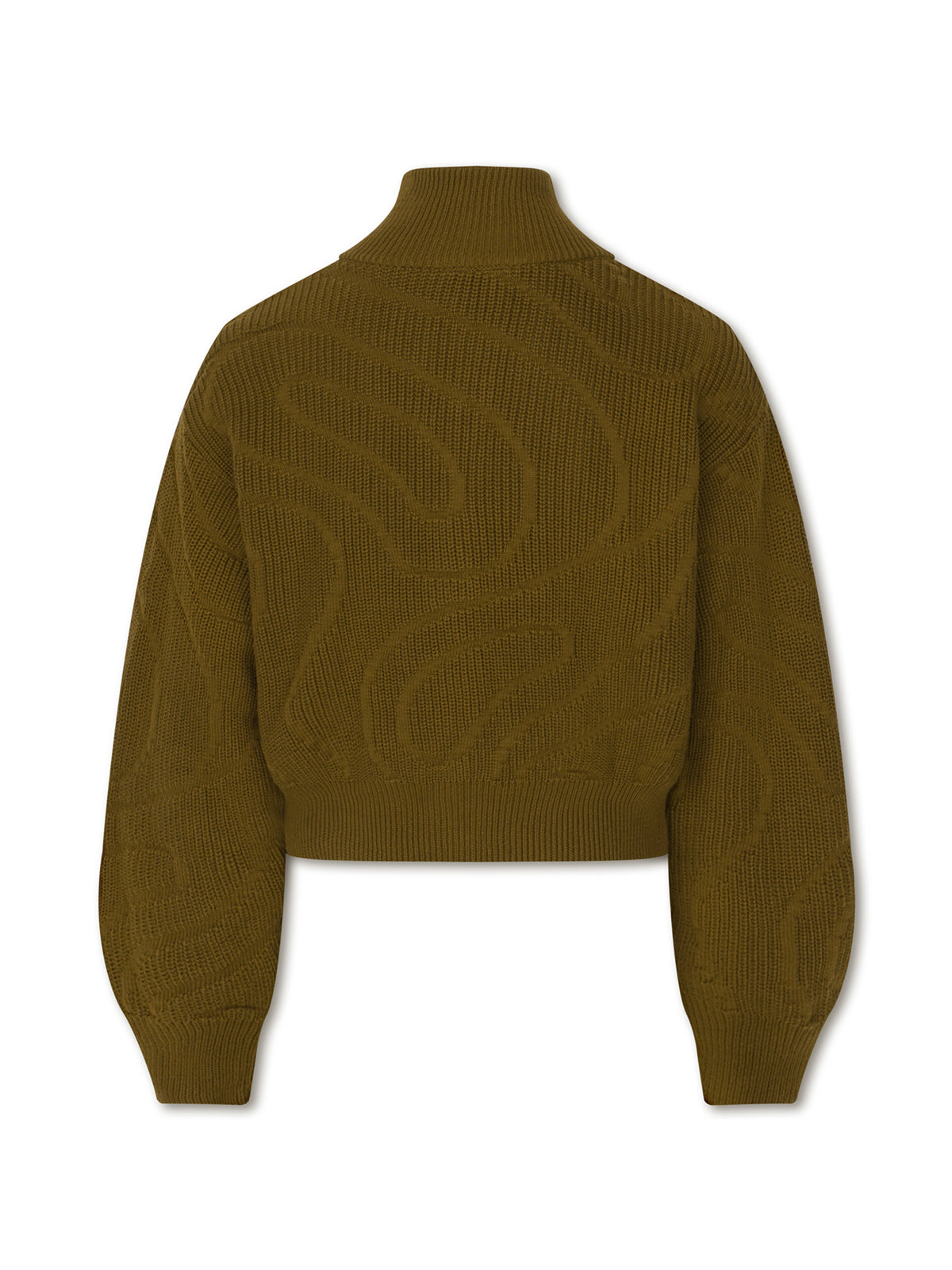 RIPPLE knit sweater - tobacco