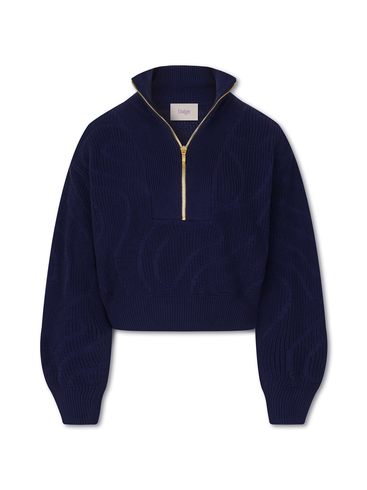 RIPPLE knit sweater - navy