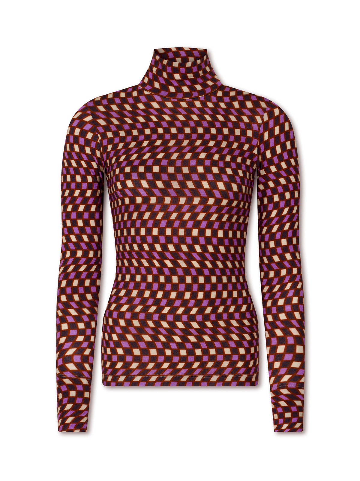 MULBERRY turtleneck - checkered