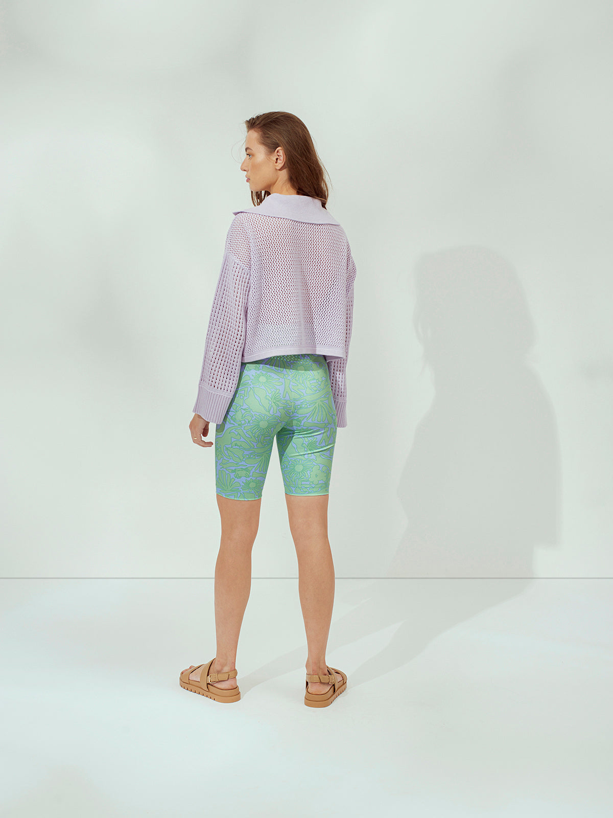 ESCAPIST biker shorts - ocean