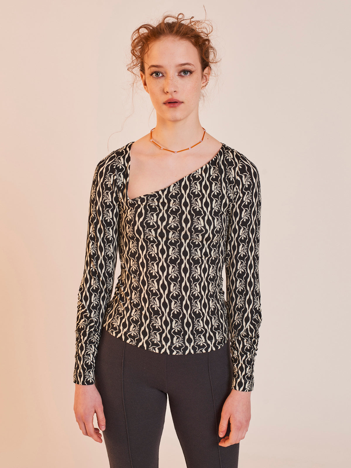 SWAN top - floral print