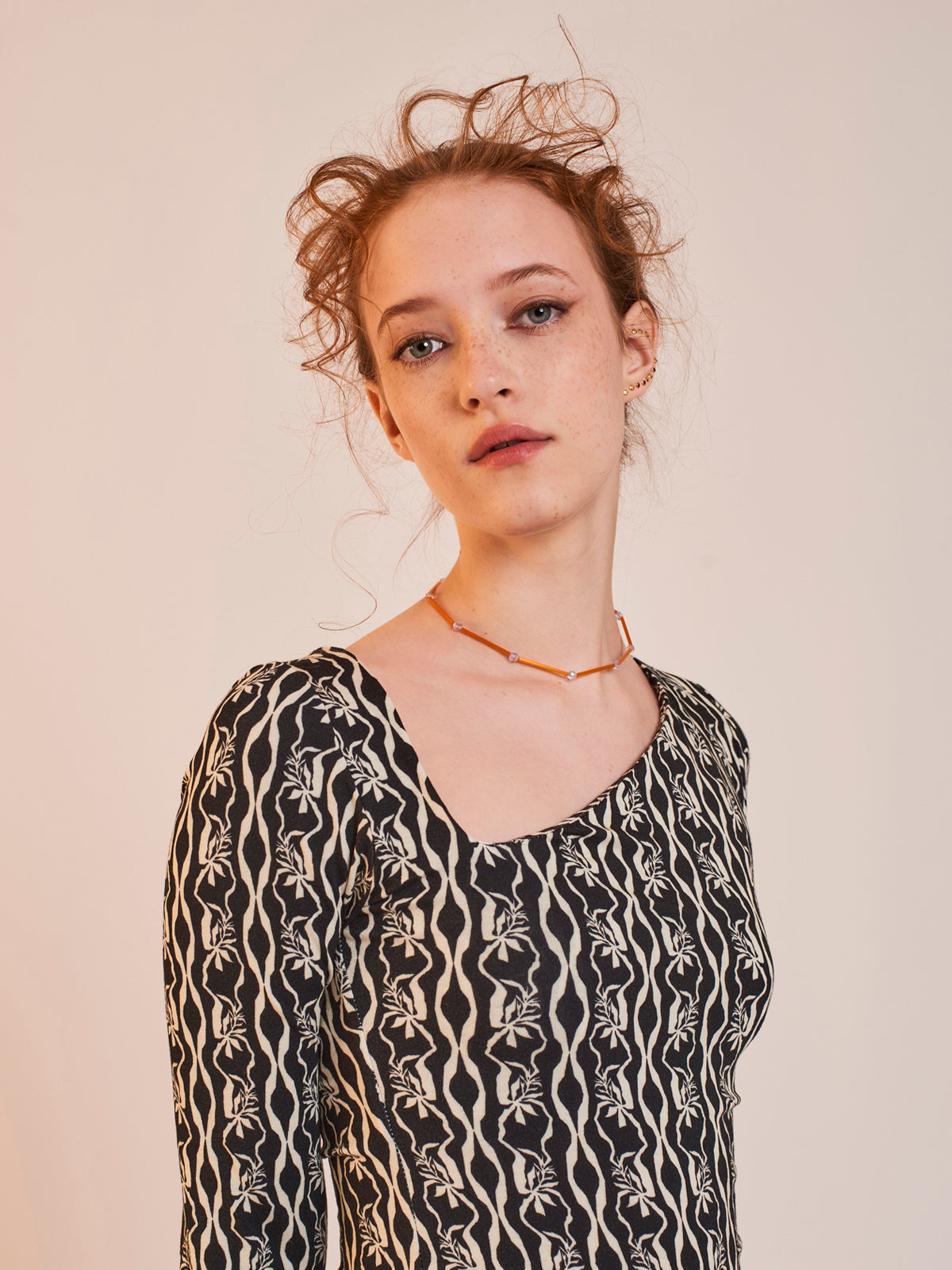 SWAN top - floral print